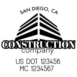 company name construction build and US DOT