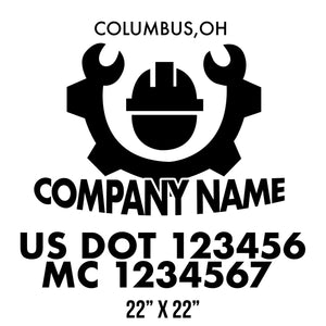 company name construction constructor and US DOT