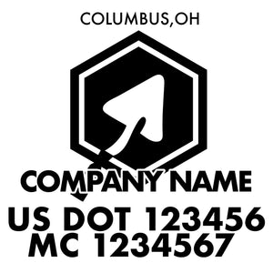 company name construction hexagon tool and US DOT