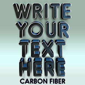 write your text here carbon fiber decal sticker