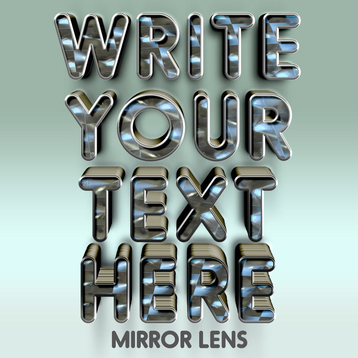 Write Your Text Here Decal Sticker Mirror Lens (Set of 2)