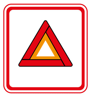 reflective sign for road safety