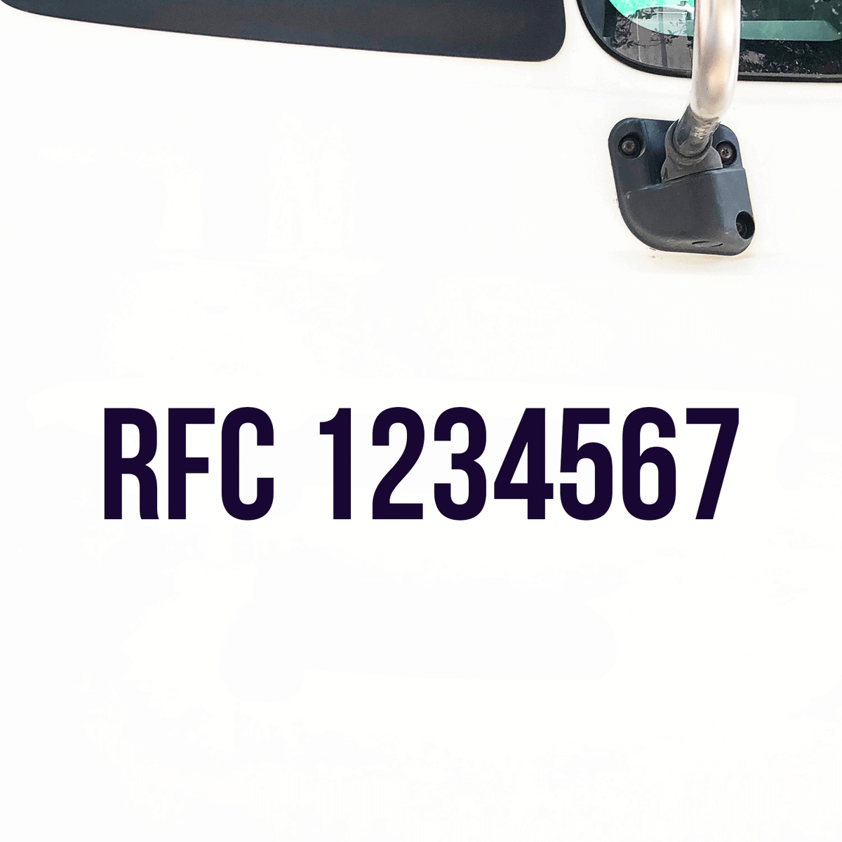 RFC Truck Number Regulation Decal (Set of 2) – USDOT NUMBER STICKERS