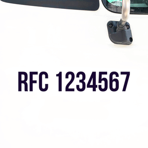 rfc number sticker