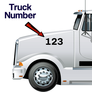 truck number decal