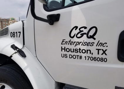Custom Logo Truck Door Transport Company Name with USDOT, MC, CA & GVW Number Sticker Decal Lettering (2 Pack)