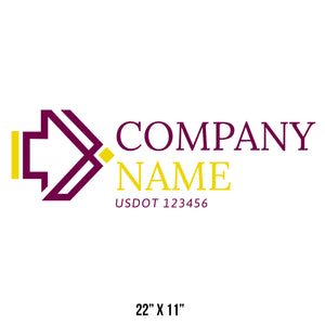 Transportation logistic company trucks decal