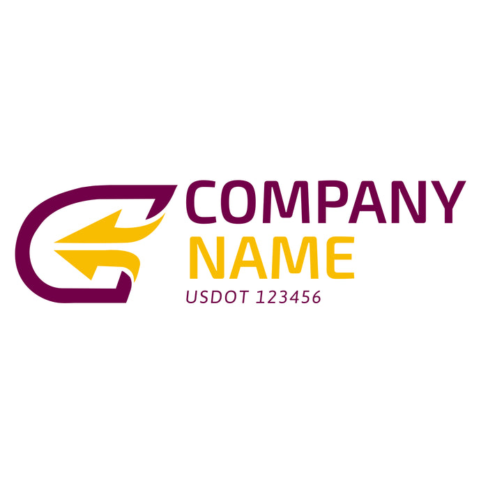 Company Name Truck Decal, USDOT (Set of 2)