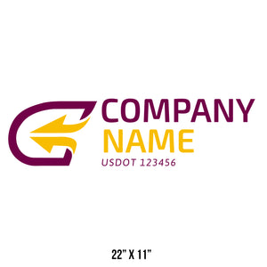 Transportation logistic company trucks decal