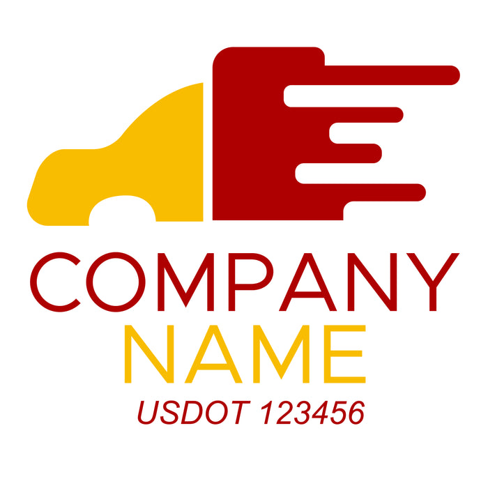 Company Name Truck Decal, USDOT (Set of 2)