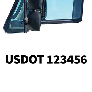 usdot number decal on truck