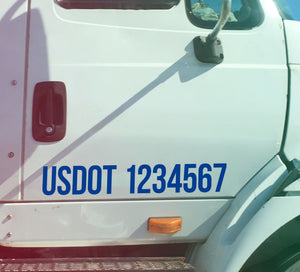 usdot decal on truck