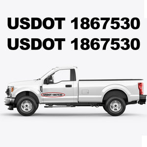 us dot numbers truck stickers