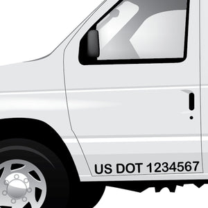 usdot number vinyl decal stickers