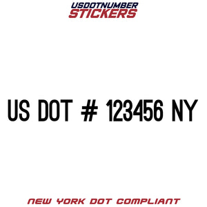 usdot sticker new york ny
