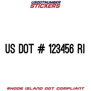 usdot sticker Rhode Island ri