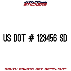 usdot sticker south dakota (SD)